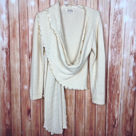 Wandering Sage Knit Wrap Peruvian Sweater (M) - Picture 4 of 13